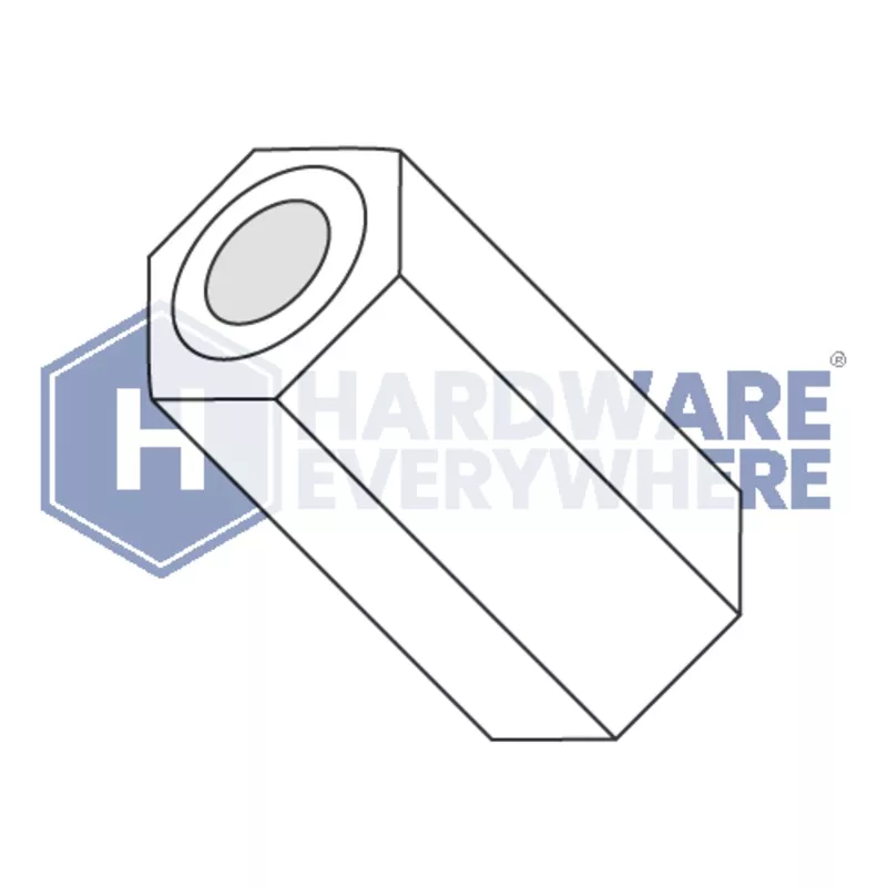 .115 x 1 HEX SPACER / Nylon / Natural White