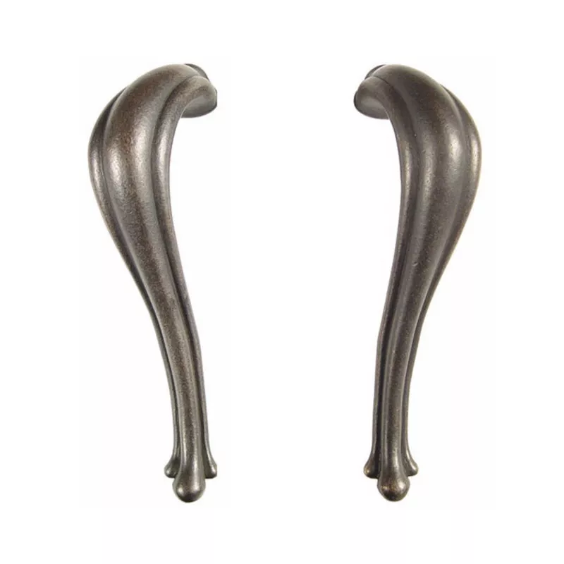 9 3/16 Inch Tuscany Bronze Art Noveau Pull Set Medium Bronze