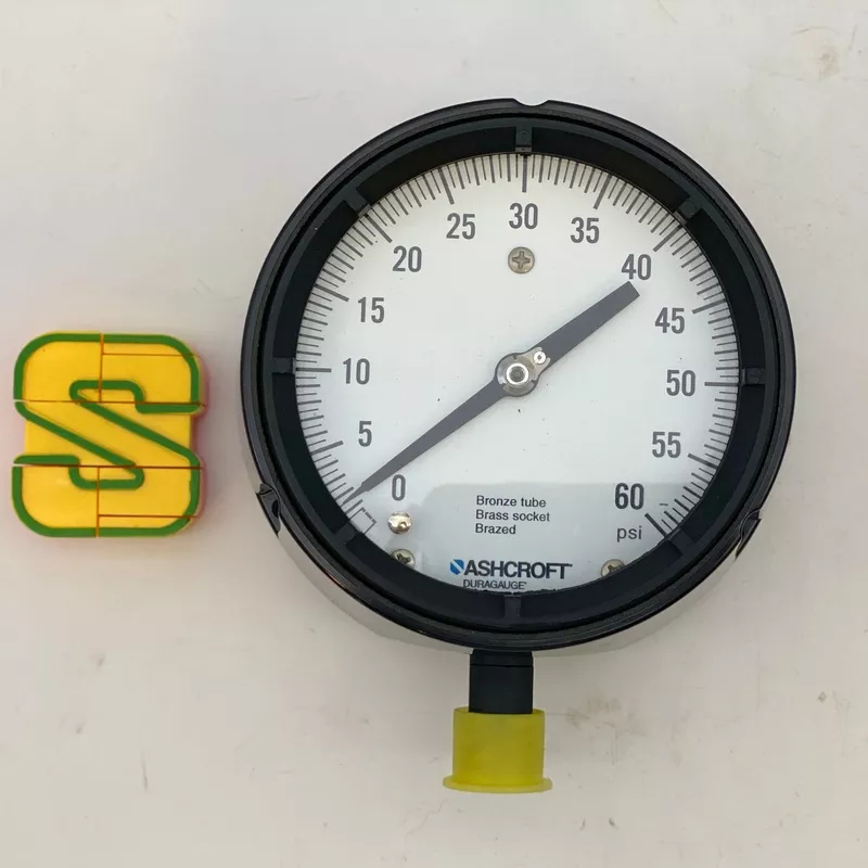 Ashcroft 60PSI Pressure Gauge 4″ Display (Used)