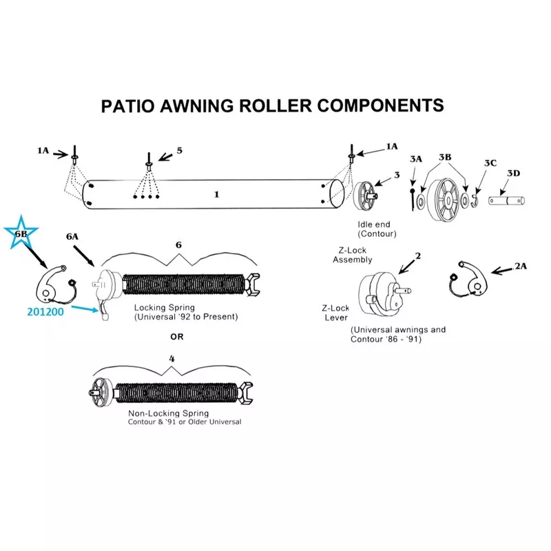 Zip Dee Z Spring Lock Replacement Lever Kit – 20121S